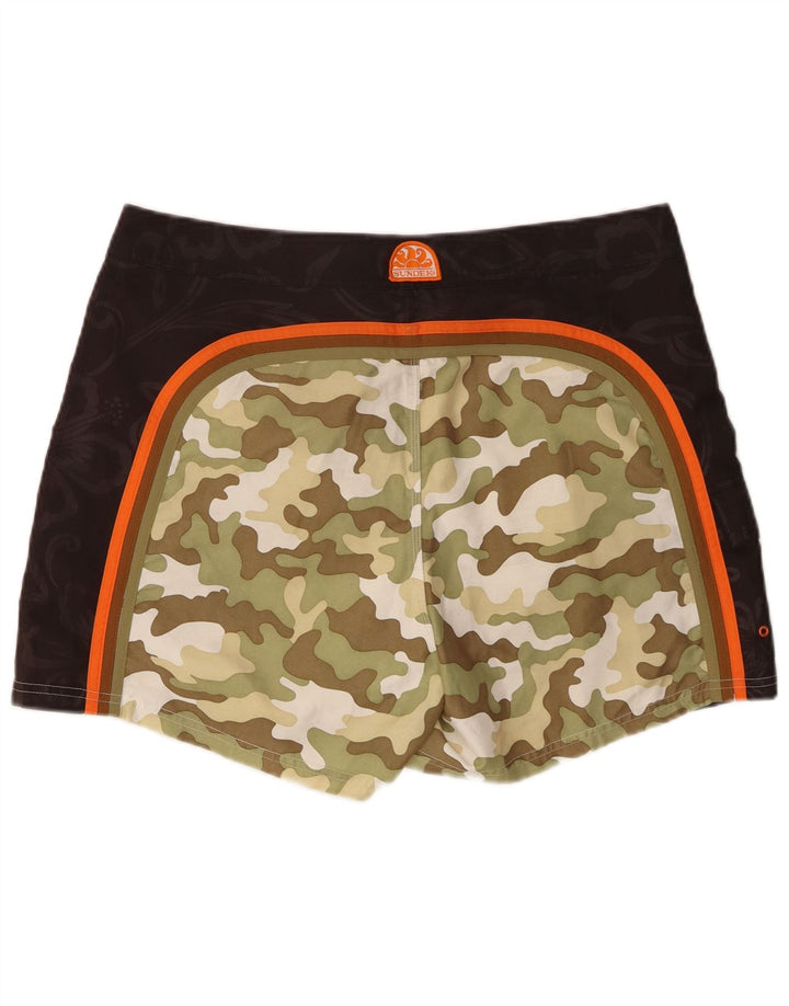 Sundek Herre badeshorts Large Khaki Camouflage Polyester