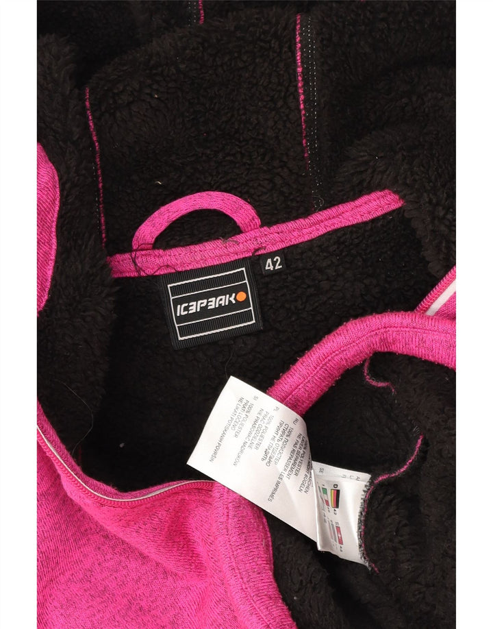Icepeak hættetrøje til kvinder IT 48 XL Pink Flecked Polyester