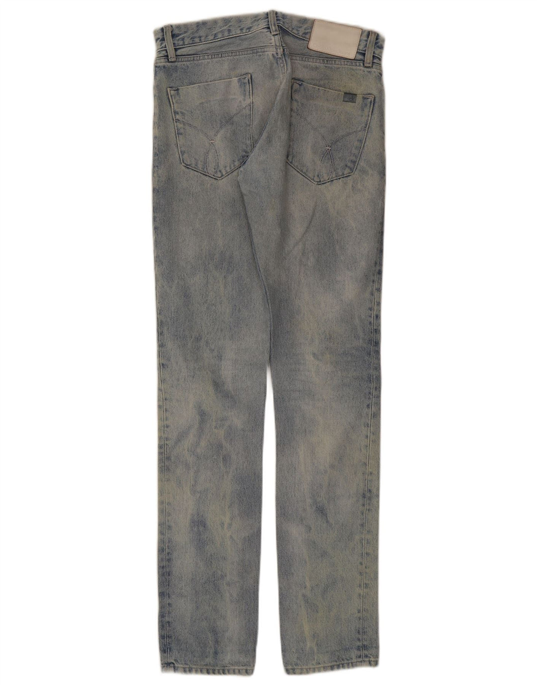 Calvin Klein Herre Slim Jeans W28 L34 Blå Bomuld