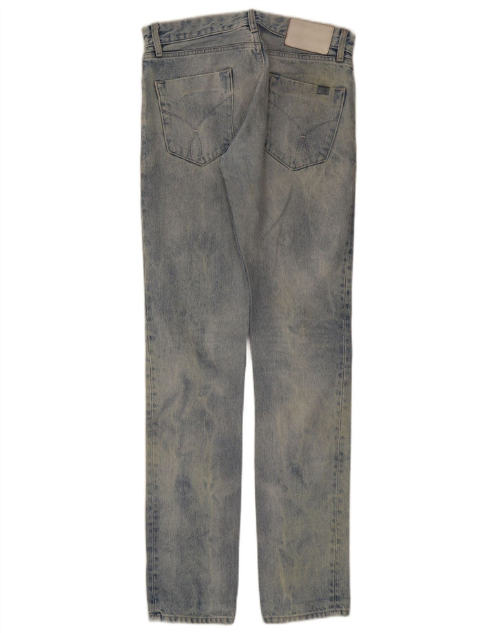 Calvin Klein Herre Slim Jeans W28 L34 Blå Bomuld