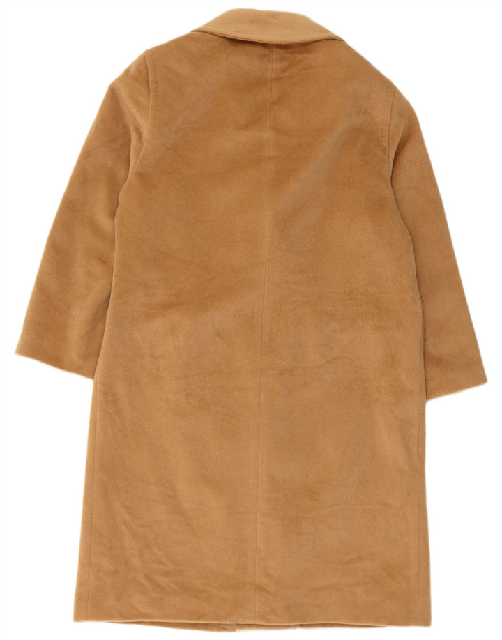 ELENA MIRO Dame Loose Fit Dobbeltradet Frakke UK 16 Stor Brun