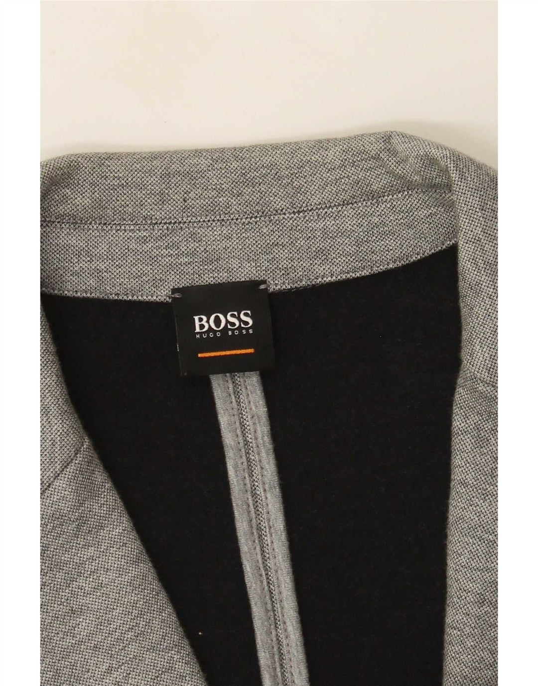 Hugo Boss Herre 2 Button Blazer Jacket UK 40 Large Grå Bomuld