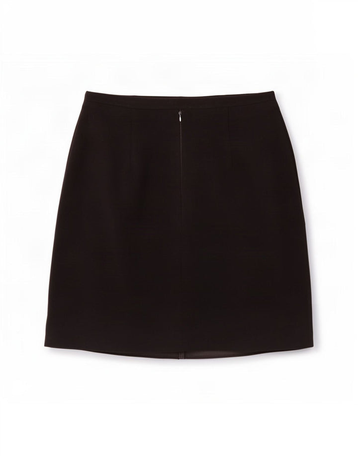 Marks & Spencer A-line nederdel til kvinder UK 12 Medium W30 Sort polyester