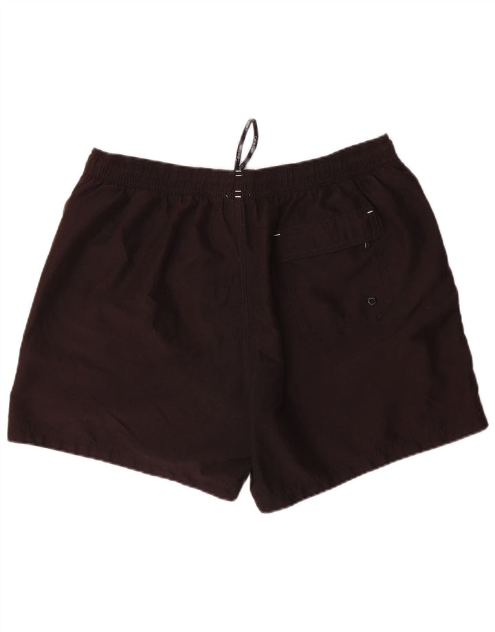 Calvin Klein Herre grafiske svømmeshorts XL Sort Colourblock Polyester
