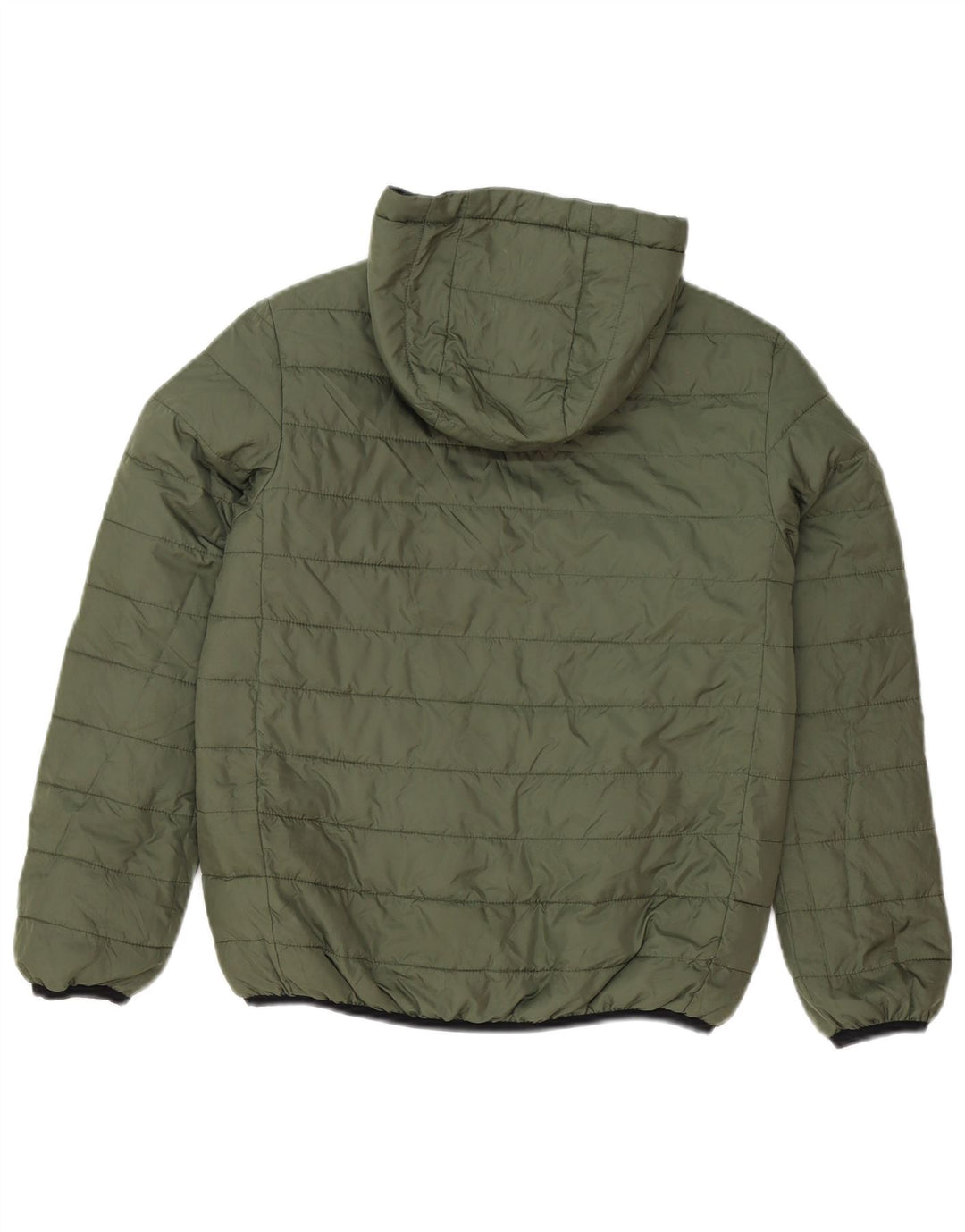 Quiksilver drenge hætte vendbar polstret jakke 11-12 år medium Khaki