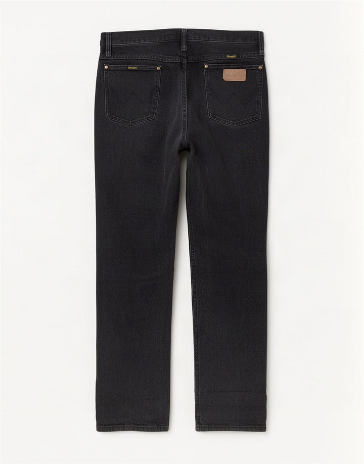 Wrangler Straight Jeans til mænd W33 L32 Grå Bomuld