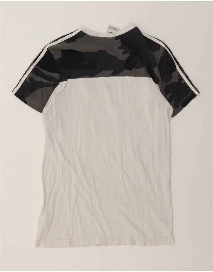 Adidas Herre T-Shirt Top Lille hvid Camouflage Bomuld