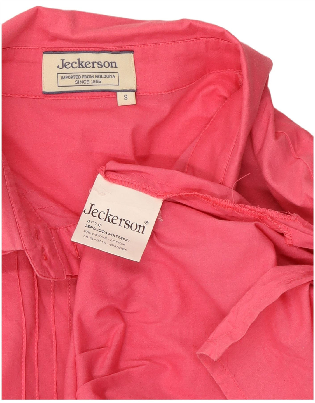 Jeckerson dametrøje med 3/4 ærmer UK 10 Small Pink Bomuld