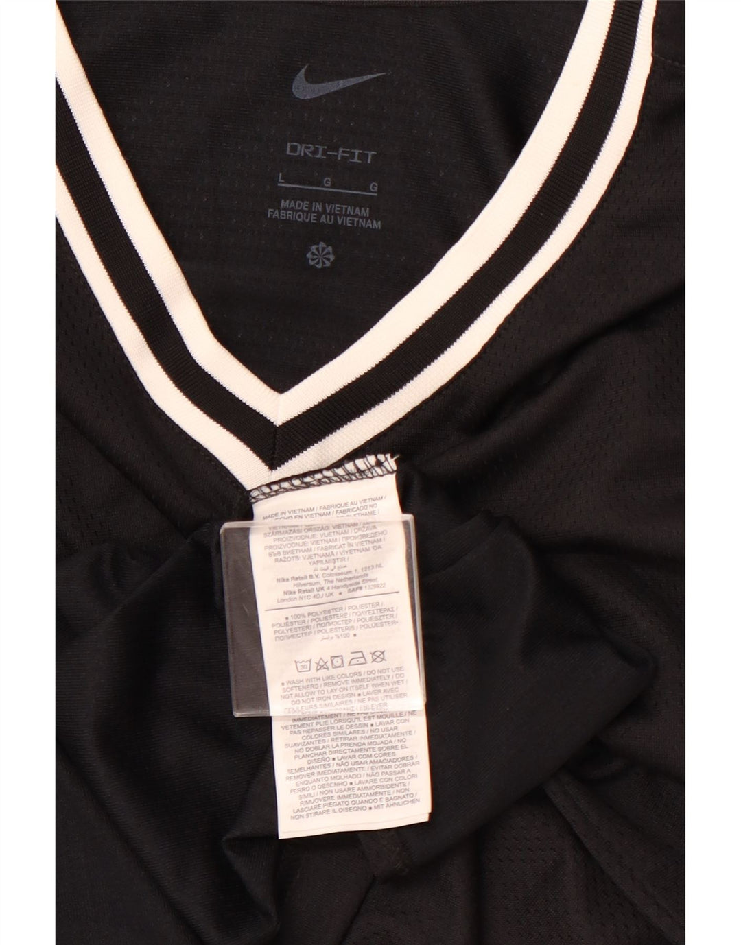 NIKE Herre Dri Fit Vest Top Stor Sort Polyester