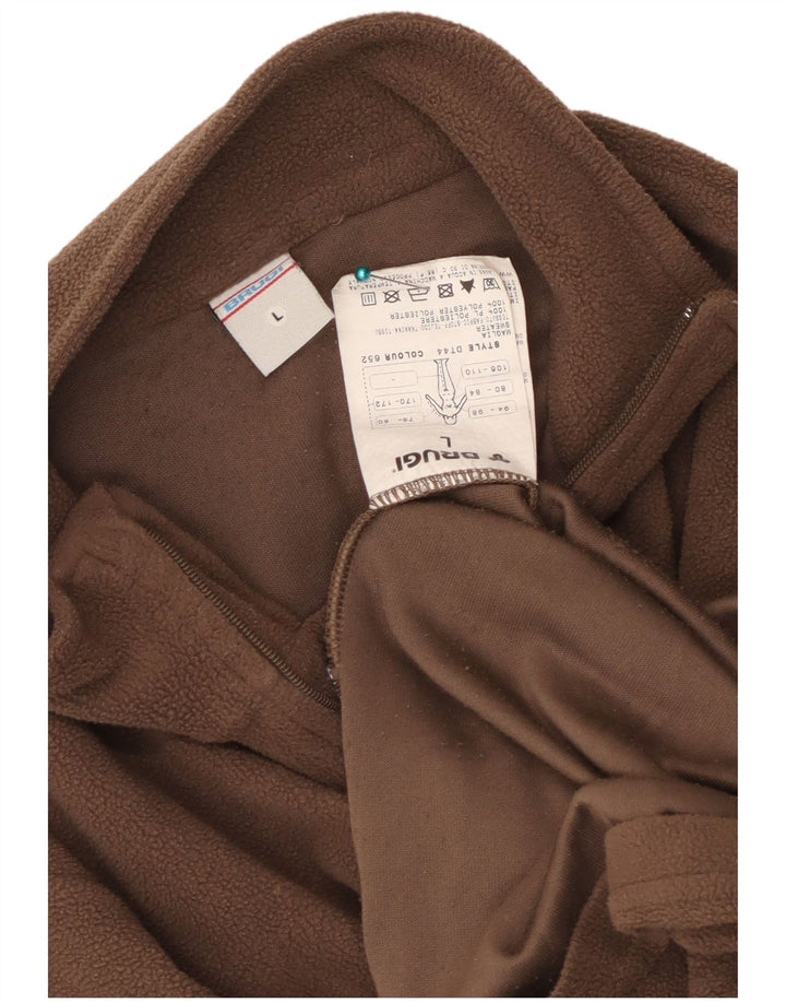 Brugi Dame Fleece Jumper med lynlås DK 14 Stor brun polyester