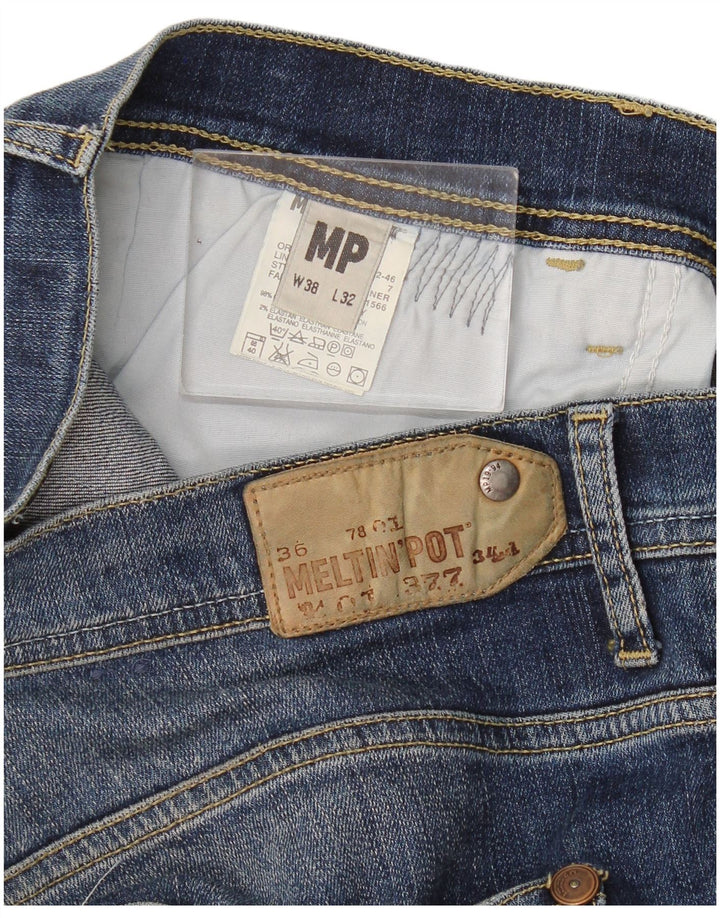 Meltin' Pot Dame Capri Jeans W38 L22 Blå Bomuld