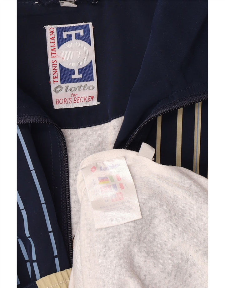 Lotto Herre træningsdragt Topjakke UK 38/40 Medium Navy Blue Polyester