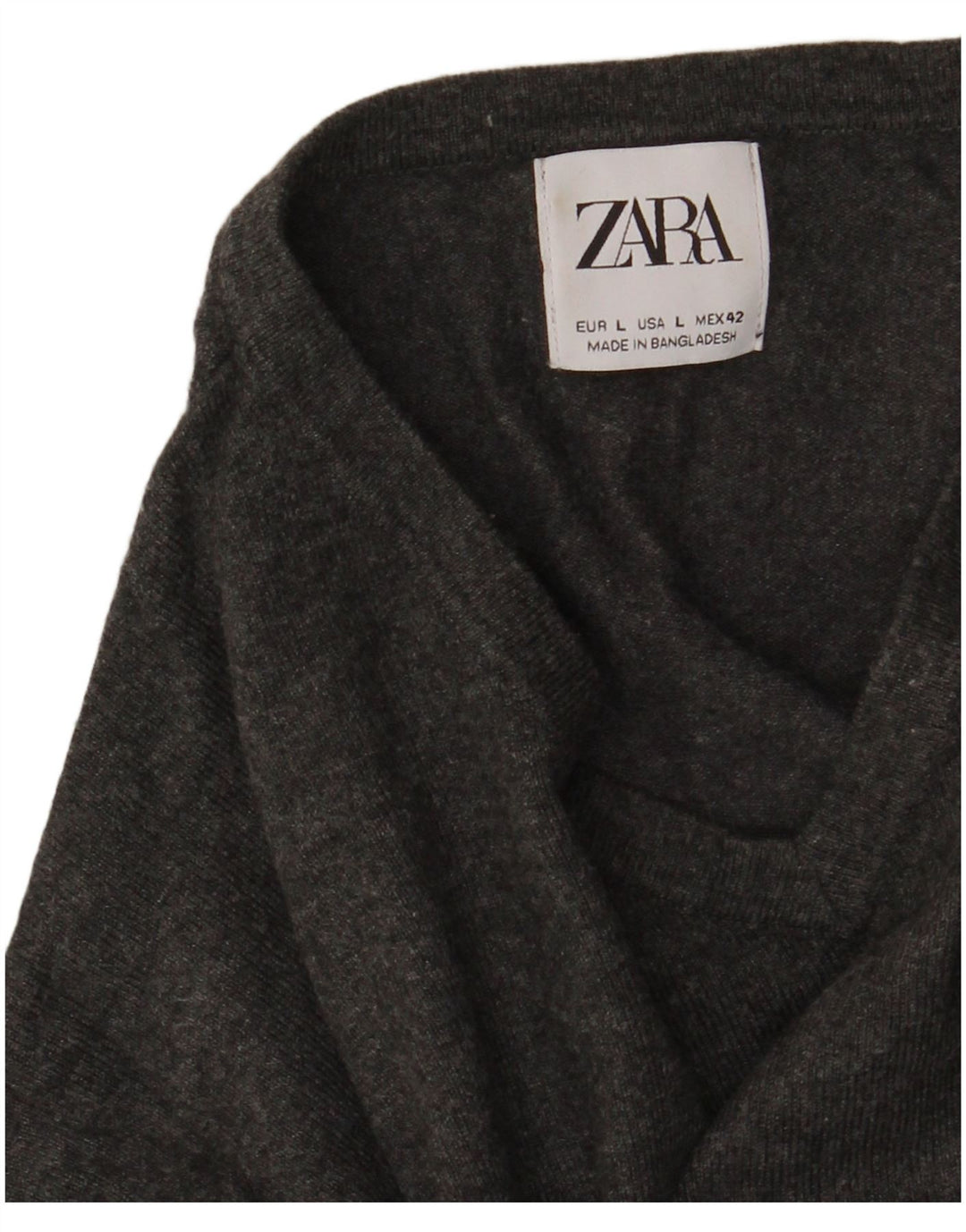 Zara Herre V-hals sweater Stor Grå