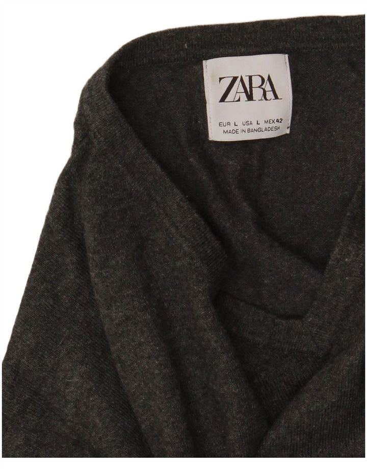 Zara Herre V-hals sweater Stor Grå