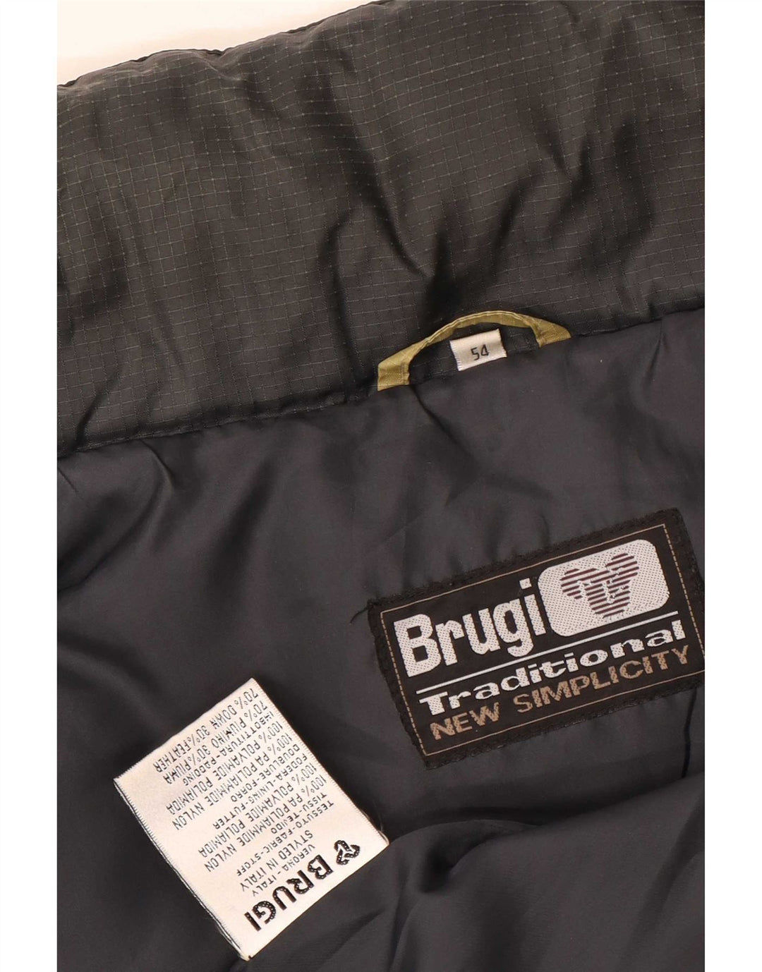 Brugi Herre Polstret Gilet IT 54 2XL Gul Polyamid