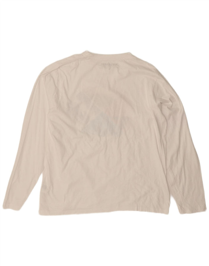 Billabong Herre Grafisk Top Langærmet XL Hvid Bomuld