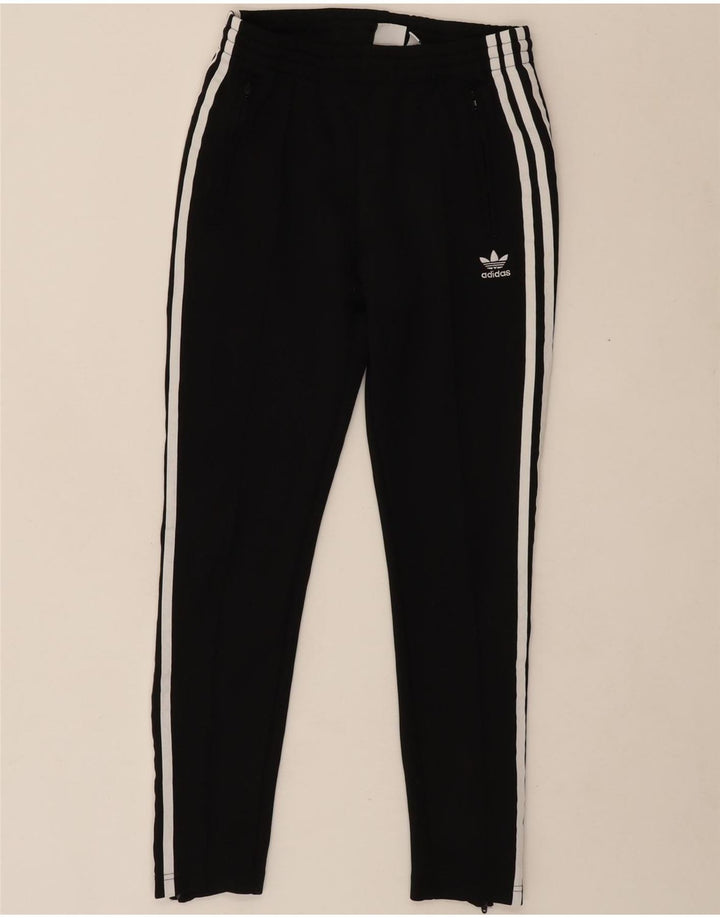 ADIDAS Womens Tracksuit Trousers UK 8 Small  Black Polyester Vintage Adidas and Second-Hand Adidas from Messina Hembry 
