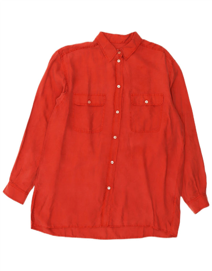 Penny Black Womens Shirt Bluse UK 16 Large Red Silk