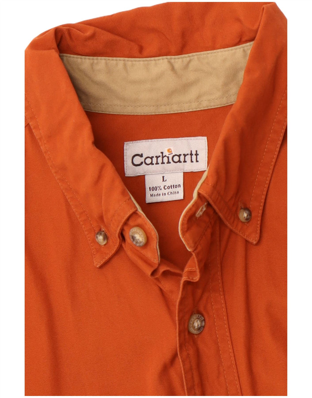 CARHARTT Herreskjorte Stor Orange Bomuld
