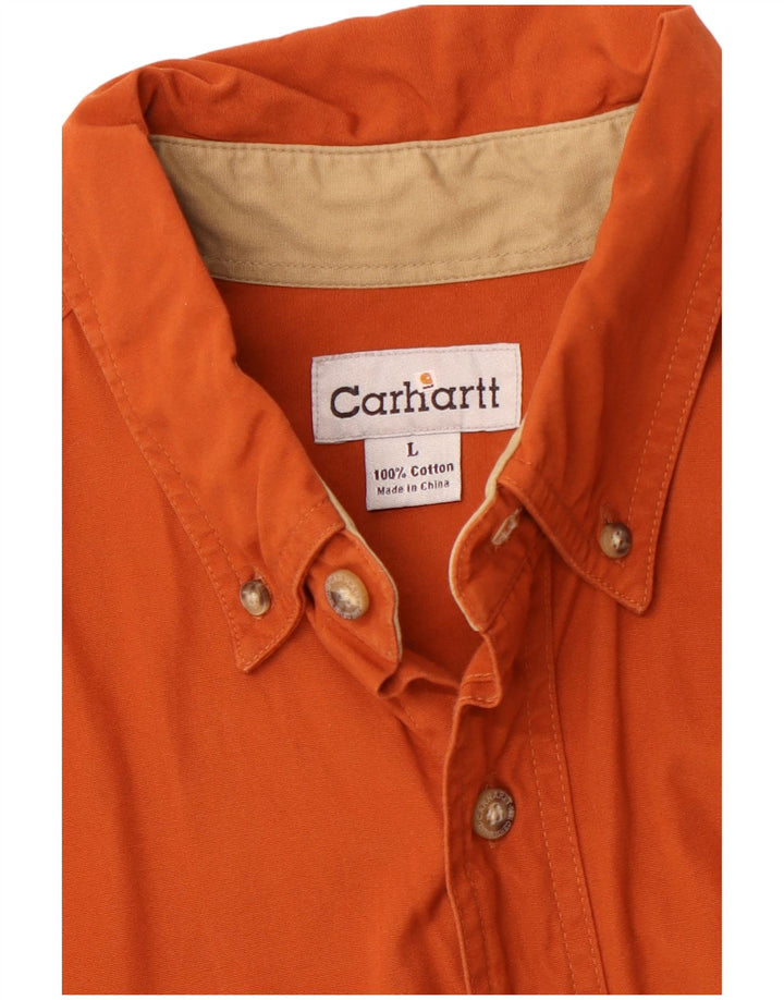 CARHARTT Herreskjorte Stor Orange Bomuld