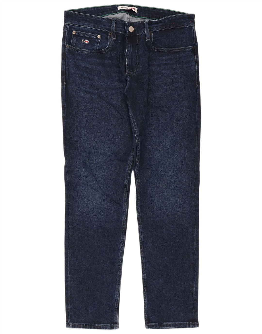 Tommy Hilfiger Herre Slim Jeans W32 L32 Blå Bomuld