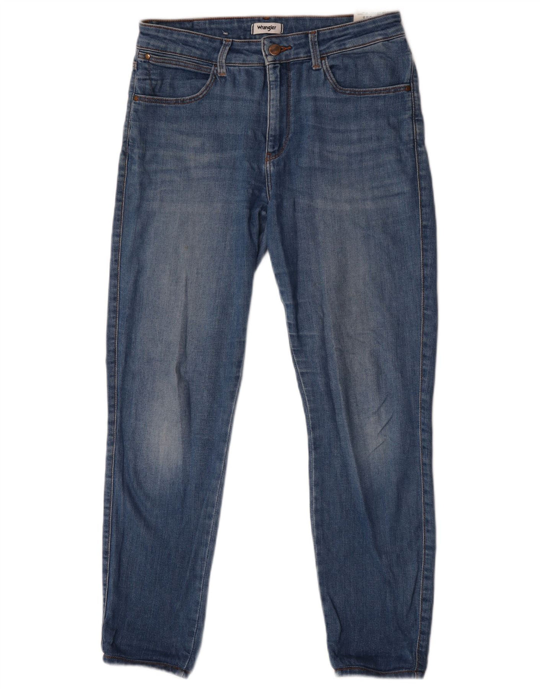 Wrangler Dame Skinny Jeans W30 L29 Blå Bomuld