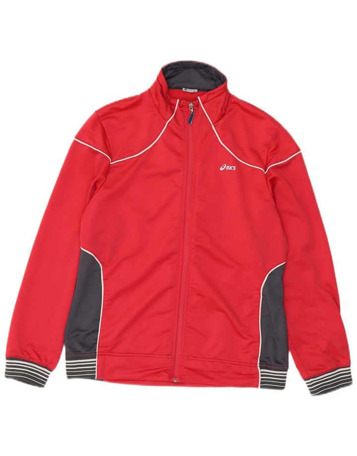 Asics træningsdragt topjakke til kvinder UK 18 XL Pink Colourblock Polyester