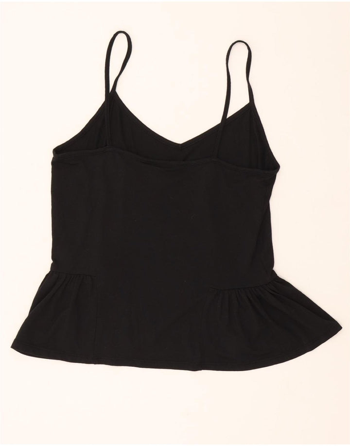 MOSSIMO Womens Cami Top UK 10 Small Black Rayon Vintage Mossimo and Second-Hand Mossimo from Messina Hembry 
