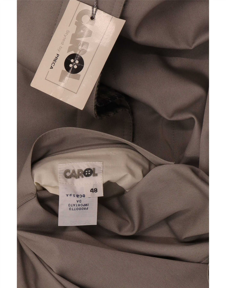 Carol Womens Vendbar Overfrakke IT 48 XL Grå Polyester