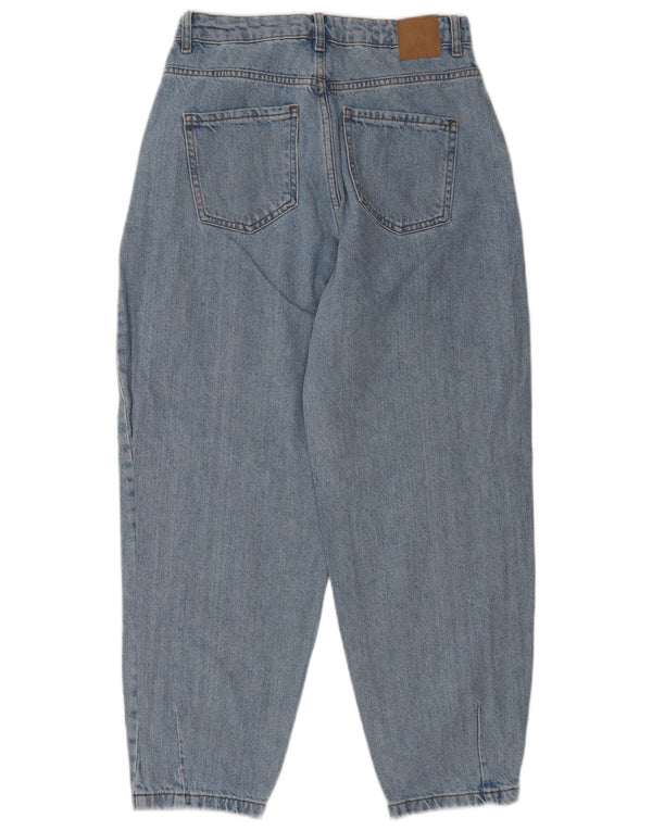 Zara Dameballon Højtaljede Jeans UK 36 XS W26 L27 Blå Bomuld
