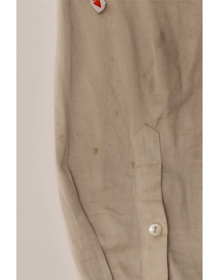 Jigsaw Dameskjorte UK 12 Medium Beige Polyester