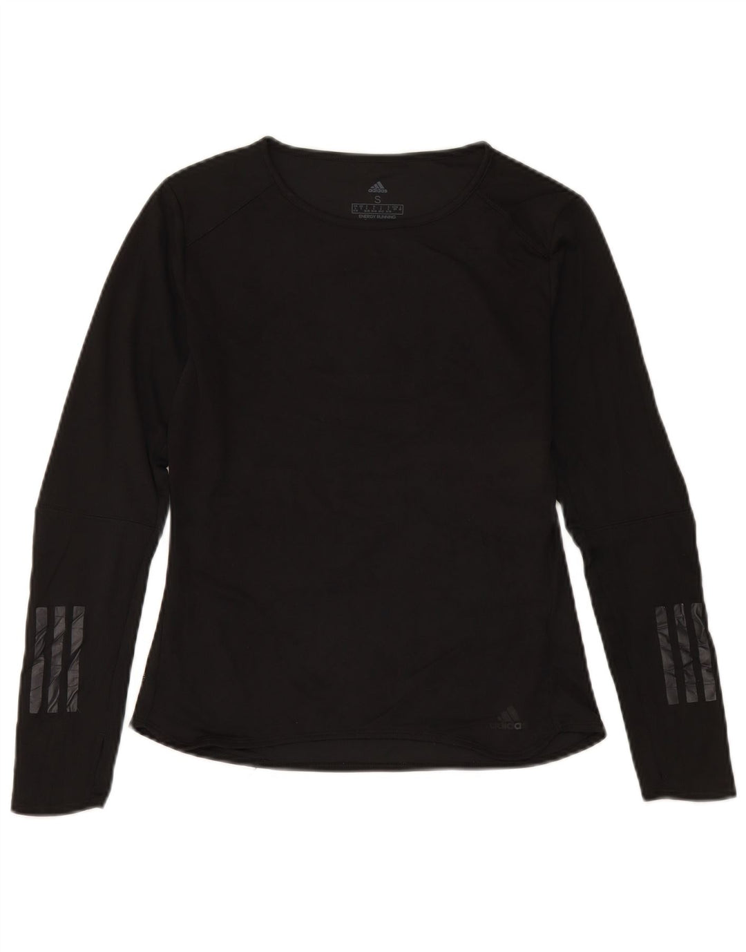 Adidas Dame Climacool Top Langærmet UK 8/10 Small Black Polyester