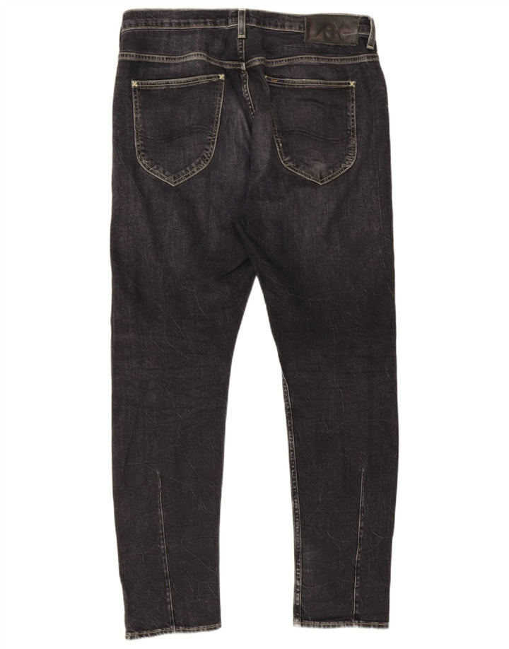 Lee Herre Heath Slim Jeans W32 L32 Sort Bomuld