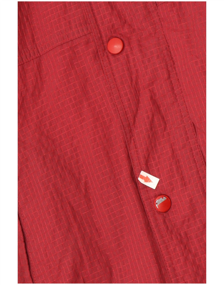 Nike Boys Windbreaker Jacket 12-13 år Large Burgundy ternet nylon