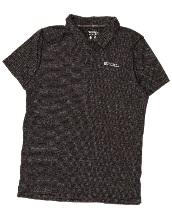 Mountain Warehouse Herre IsoCool Polo Shirt Medium Grey Flecked Polyamid