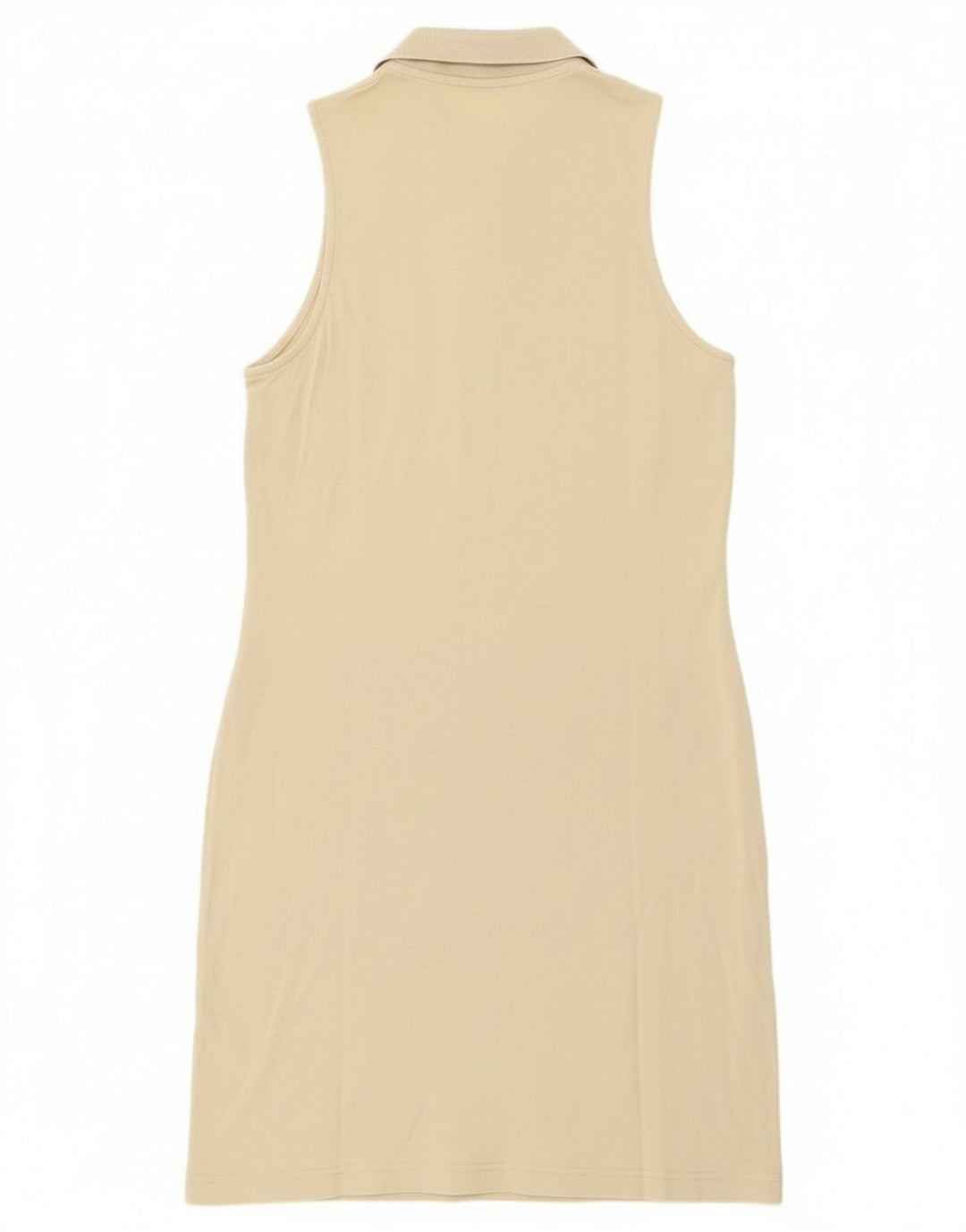 Fila Dame ærmeløs Polo Dress IT 44 Medium Beige Bomuld