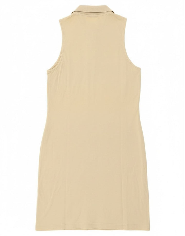Fila Dame ærmeløs Polo Dress IT 44 Medium Beige Bomuld