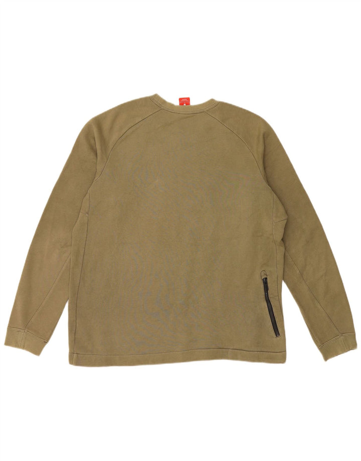 Nike Sweatshirt til mænd, stor Khaki Bomuld