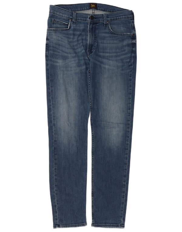 Lee Herre Rider Slim Jeans W32 L32 Blå Bomuld