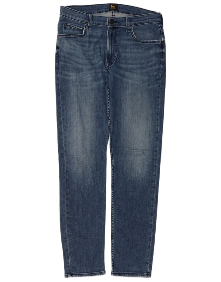 Lee Herre Rider Slim Jeans W32 L32 Blå Bomuld
