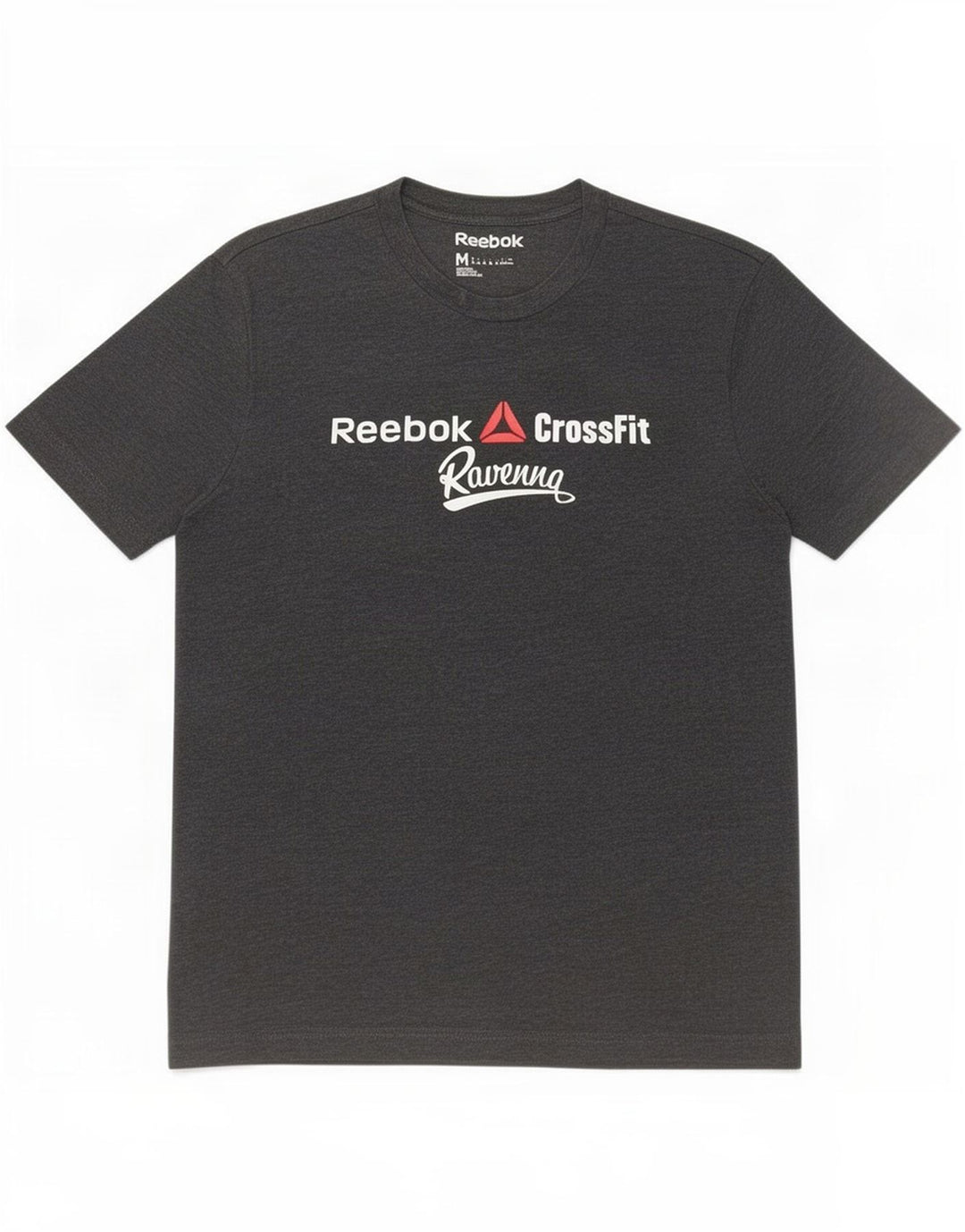 Reebok Herre grafisk T-shirt Top mellemgrå bomuld