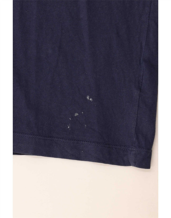 Nike Herre T-shirt Top Medium Marineblå Bomuld