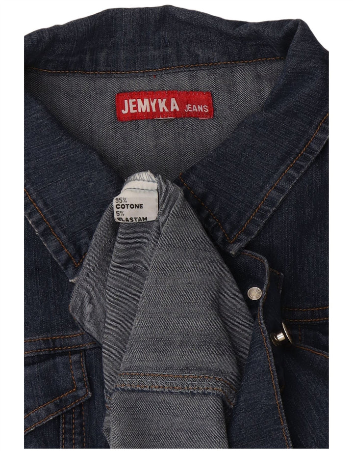 Vintage Dame denimjakke UK 16 Stor Blå Bomuld