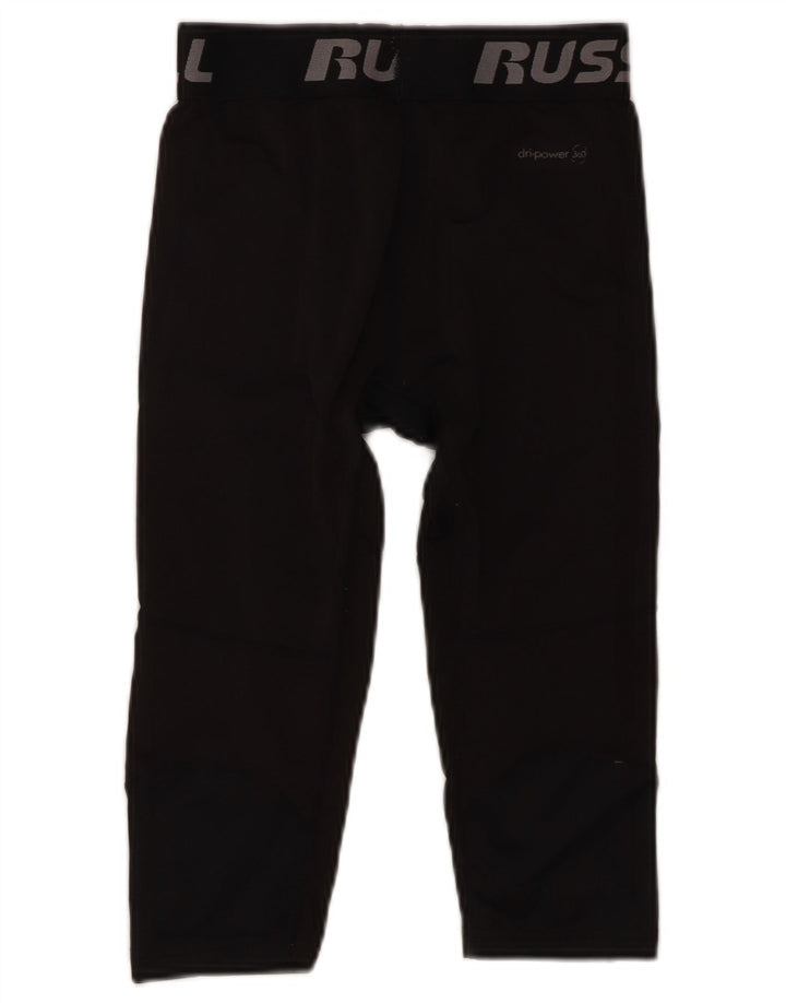 Russell Athletic Boys Grafiske Capri Leggings 10-11 år Large Sort