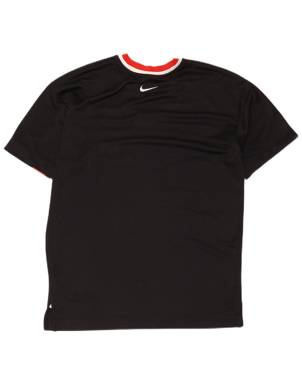Nike Regular Graphic T-Shirt Top Medium Sort Colourblock Polyester