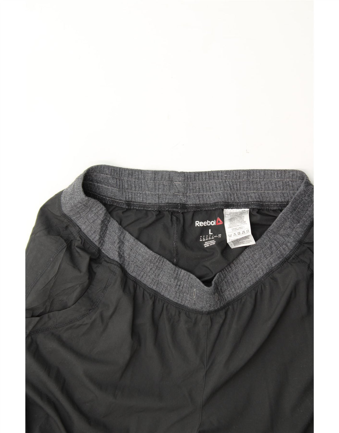 REEBOK Womens Tracksuit Trousers Joggers UK 16/18 Large  Black Polyester Vintage Reebok and Second-Hand Reebok from Messina Hembry 
