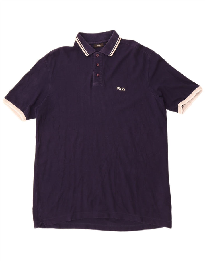 Fila Polo Shirt til mænd XL Marineblå Bomuld