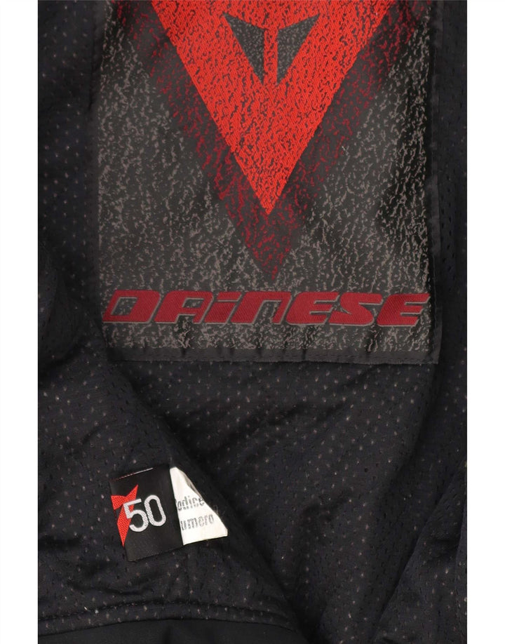 Dainese Herre Læder Racer Jakke IT 50 Medium Rød Colourblock