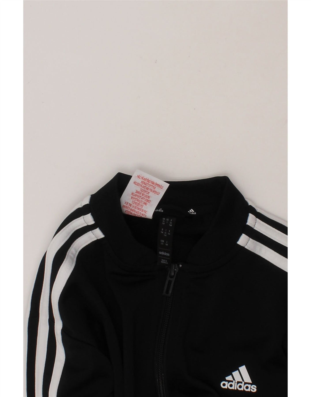 ADIDAS Boys Tracksuit Top Jacket 13-14 Years Black Polyester Vintage Adidas and Second-Hand Adidas from Messina Hembry 