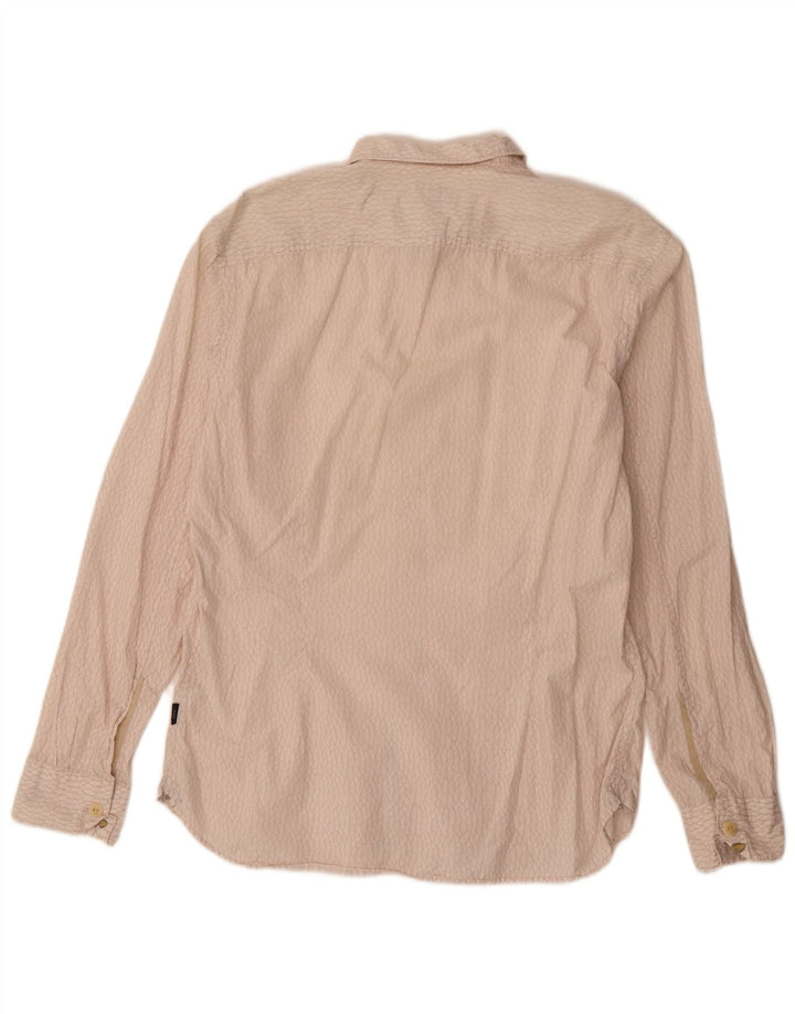 Paul Smith herreskjorte stor beige bomuld